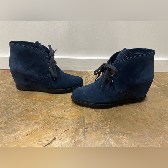 Prada SPORT Calzature Donna Wedge Boots Color Oltremare Size 39 - Picture 8 of 12